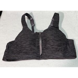 34B Victoria's Secret KNOCKOUT Womens Lined Underwire Front Zip Sports Bra